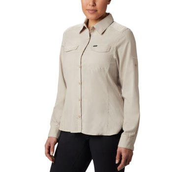 Columbia Overhemd Dames, Silver Ridge Lite Long Sleeve Khaki, 56EFBQHGS